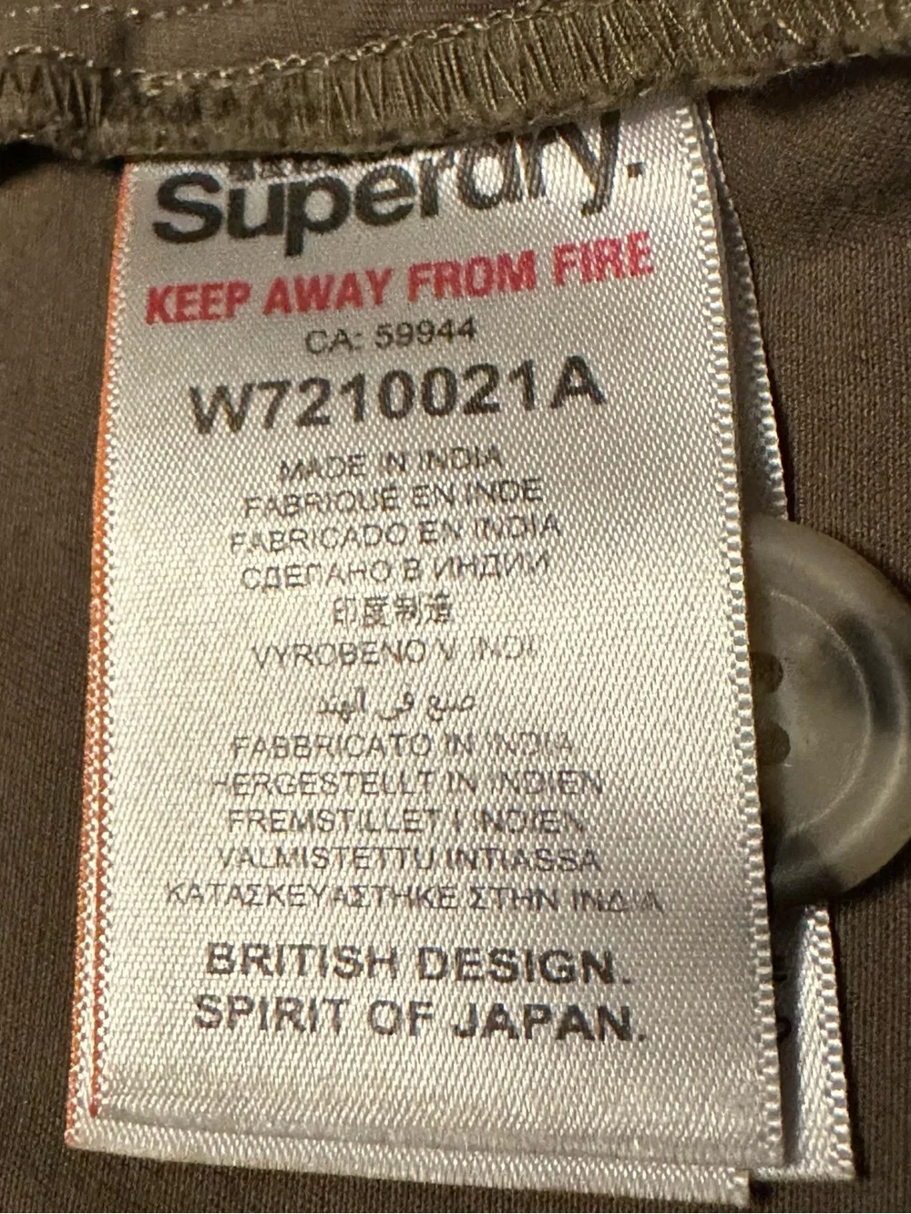 Superdry Utility Cargo Mini Skirt Olive Khaki UK 14 US 10